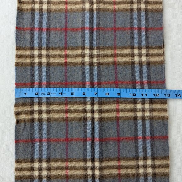 Burberry Cashmere Check Scarf Blue | Unisex | Premium Feel | Limited Time - Picture 5 of 6